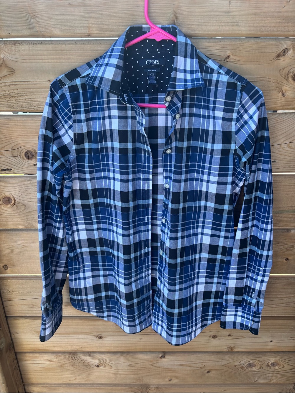 Chaps Women's Plaid Non Iron Shirt